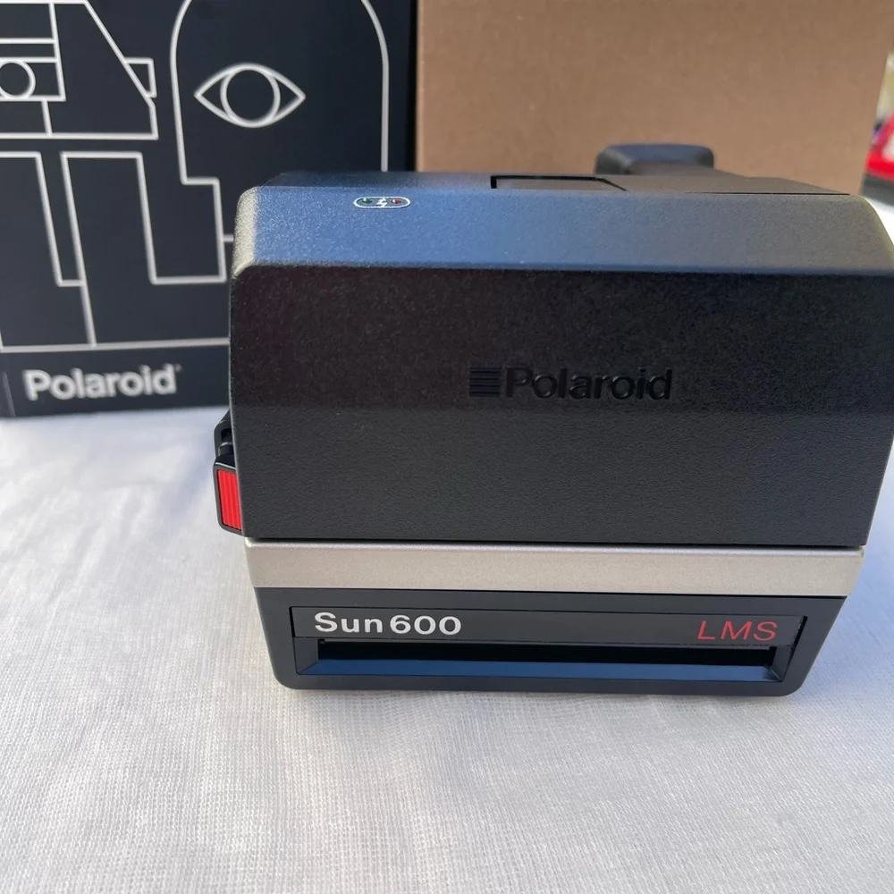Vintage Polaroid 600 Camera Silver LMS Instant Film Camera